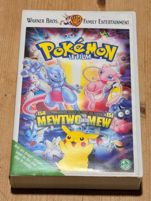 Pochette VHS Pokemon le film mewtwo contre mew (1999) - Édition physique d'occasion à vendre