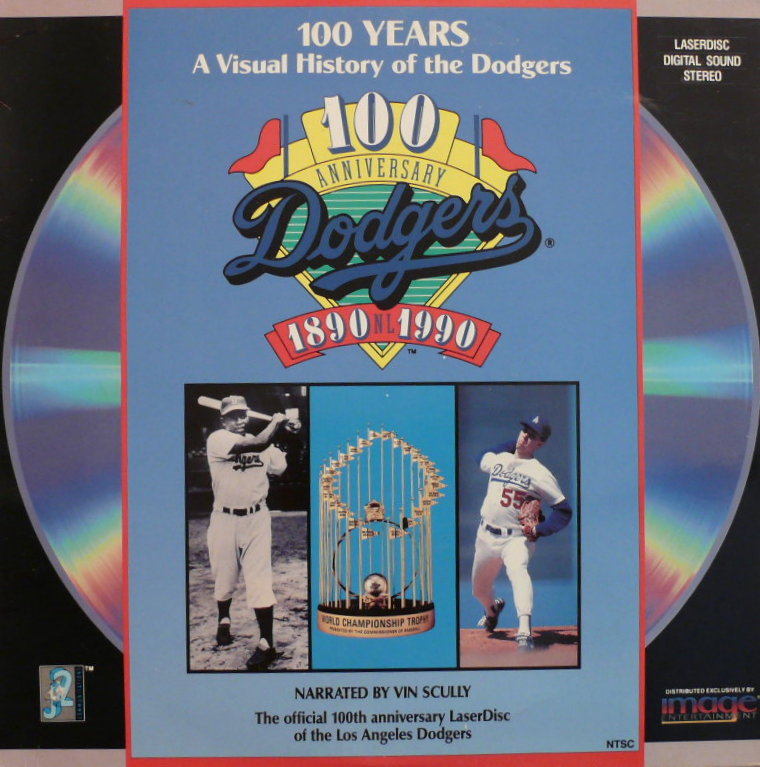 Pochette LASERDISC 100 Years: A Visual History of the Dodgers (1990) - Édition physique d'occasion à vendre