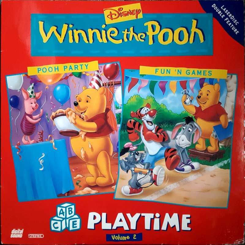 Pochette LASERDISC Winnie the Pooh Playtime: vol.2 Pooh Party/Fun 'N Games (1998) - Édition physique d'occasion à vendre