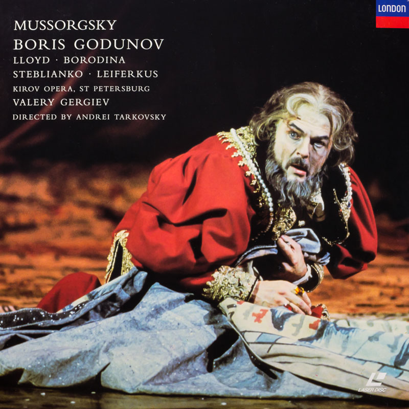 Pochette LASERDISC Mussorgsky: Boris Godunov: Kirov Opera: Lloyd/Borodina/Gergiev (1990) - Édition physique d'occasion à vendre