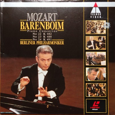 Pochette LASERDISC Mozart: Piano Concertos 22/24: Berliner Philharmoniker: Barenboim (1988) - Édition physique d'occasion à vendre