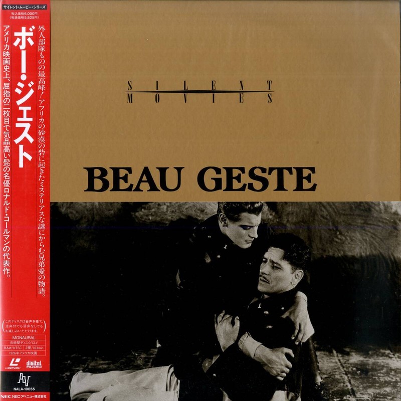 Pochette LASERDISC Beau geste (1926) - Édition physique d'occasion à vendre