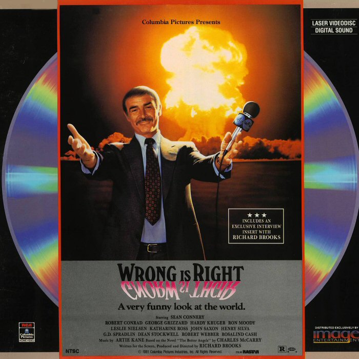 Pochette LASERDISC Wrong Is Right (1982) - Édition physique d'occasion à vendre
