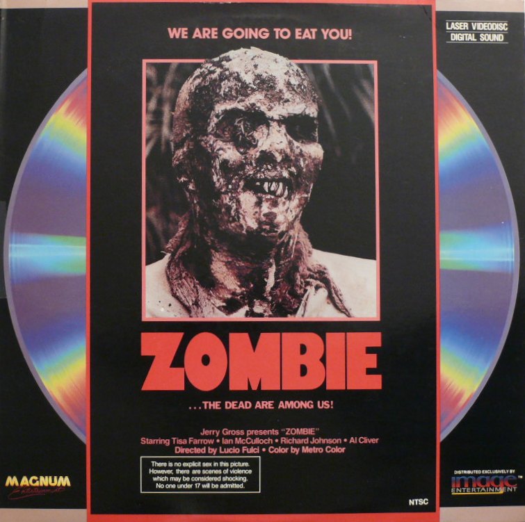 Pochette LASERDISC Zombie (1979) - Édition physique d'occasion à vendre