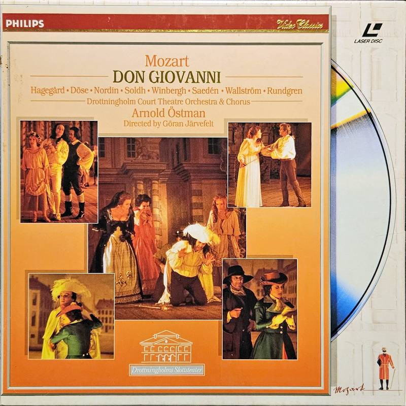 Pochette LASERDISC Mozart: Don Giovanni: Drottningholm Court: Ostman (1987) - Édition physique d'occasion à vendre