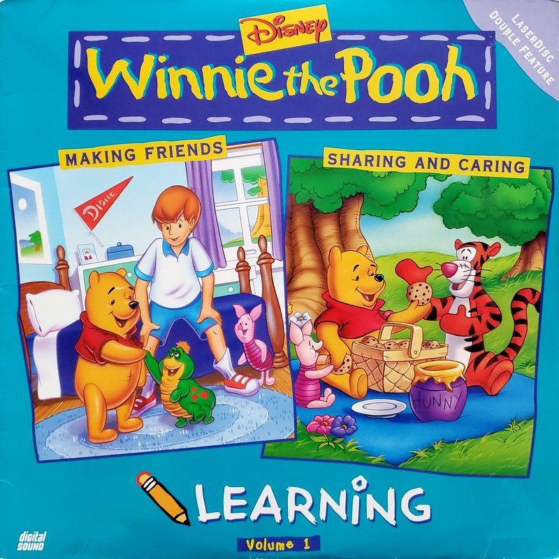 Pochette LASERDISC Winnie the Pooh Learning: vol.1 Making Friends/Sharing and Caring (1998) - Édition physique d'occasion à vendre