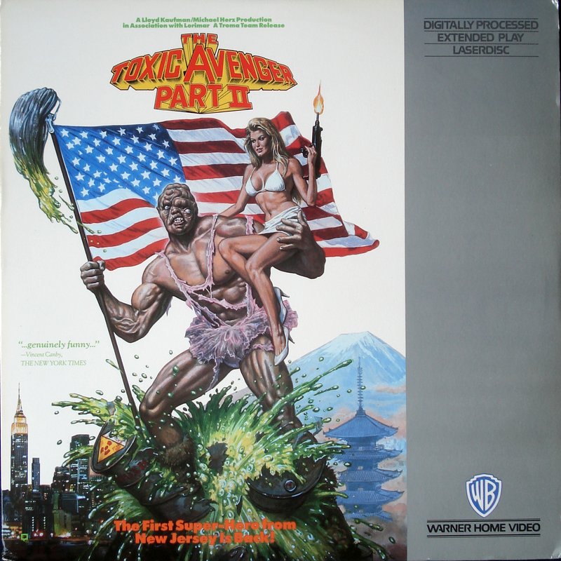 Pochette LASERDISC The Toxic Avenger Part II (1989) - Édition physique d'occasion à vendre