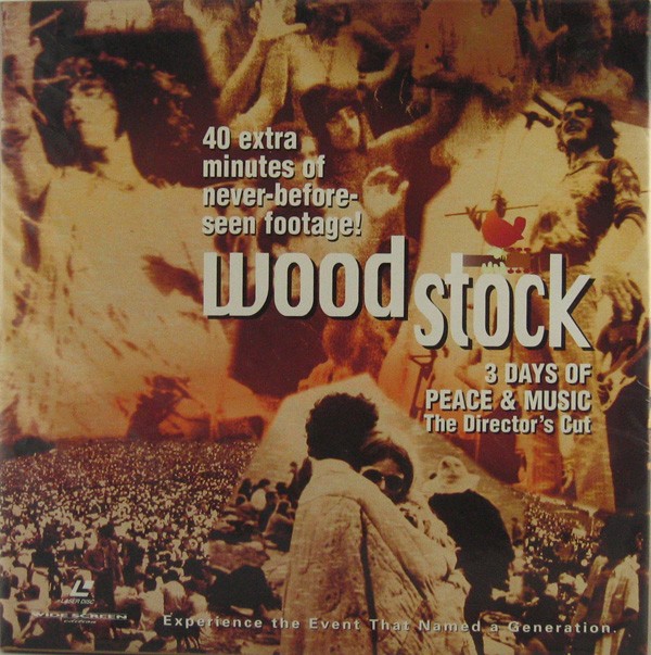 Pochette LASERDISC Woodstock: 3 Days of Peace & Music - Director's Cut (1970) - Édition physique d'occasion à vendre