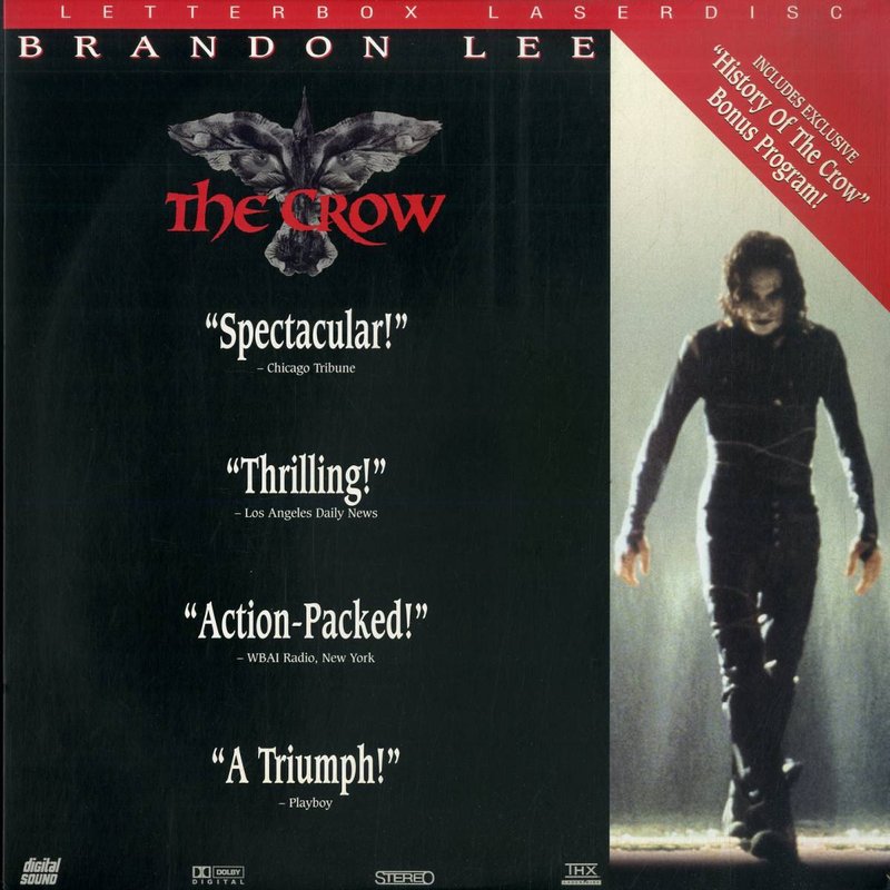 Pochette LASERDISC Crow, The (1994) - Édition physique d'occasion à vendre