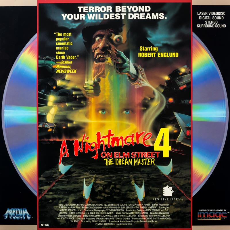 Pochette LASERDISC Nightmare onElm Street 4, A: The Dream Master (1988) - Édition physique d'occasion à vendre