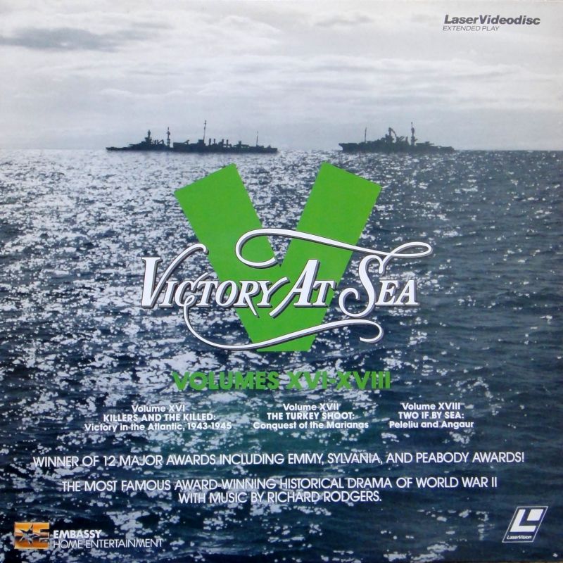 Pochette LASERDISC Victory at Sea #6 Ep. XVI-XVIII (1952) - Édition physique d'occasion à vendre