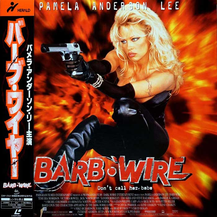 Pochette LASERDISC Barb Wire (1996) - Édition physique d'occasion à vendre