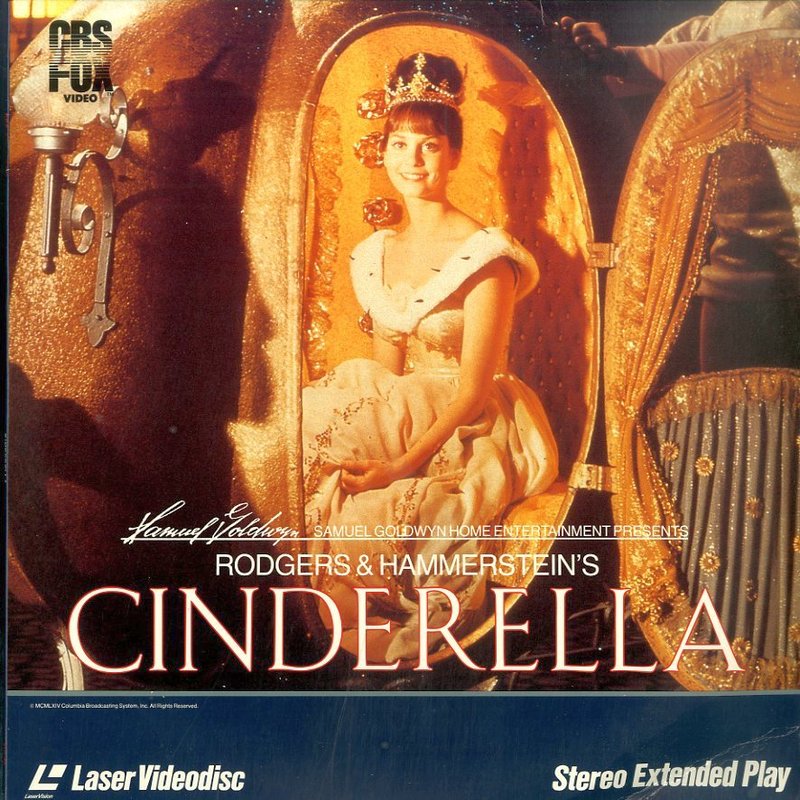 Pochette LASERDISC Cinderella: Rodgers & Hammerstein's (1965) - Édition physique d'occasion à vendre