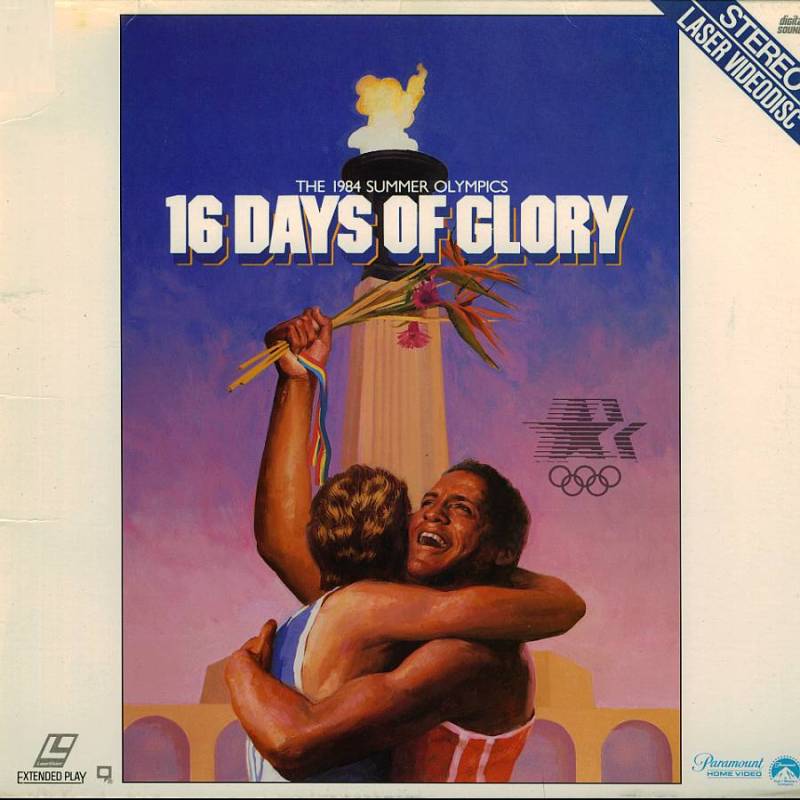 Pochette LASERDISC 16 Days of Glory: The1984 Summer Olympics (1985) - Édition physique d'occasion à vendre