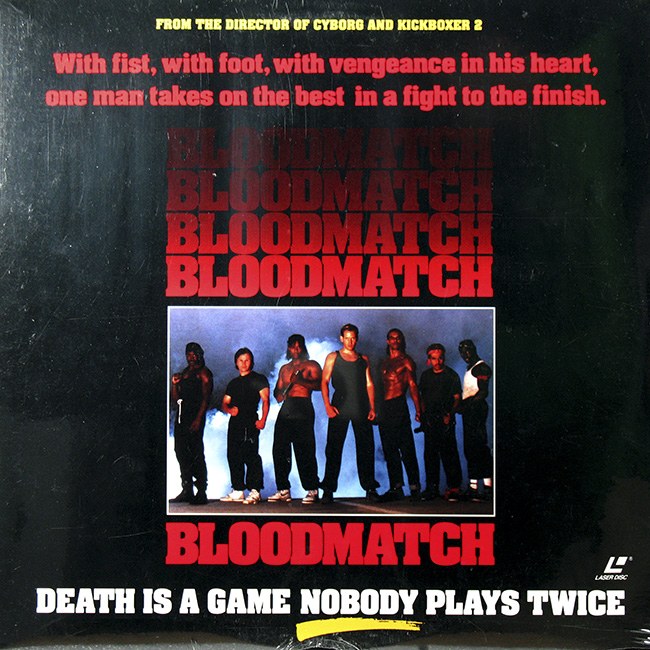 Pochette LASERDISC Bloodmatch (1991) - Édition physique d'occasion à vendre