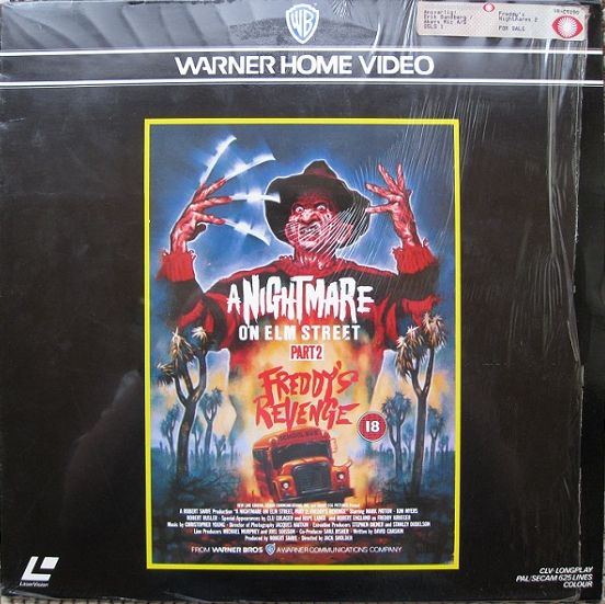 Pochette LASERDISC Nightmare On Elm Street 2, A: Freddy's Revenge (1985) - Édition physique d'occasion à vendre