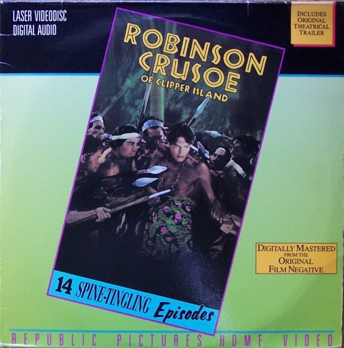 Pochette LASERDISC Robinson Crusoe of ClipperIsland (1936) - Édition physique d'occasion à vendre