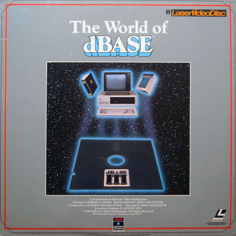 Pochette LASERDISC World of dBase, The (1984) - Édition physique d'occasion à vendre