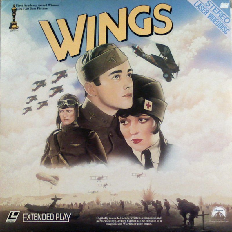 Pochette LASERDISC Wings (1927) - Édition physique d'occasion à vendre