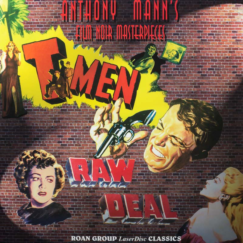 Pochette LASERDISC T-Men/Raw Deal (1997) - Édition physique d'occasion à vendre