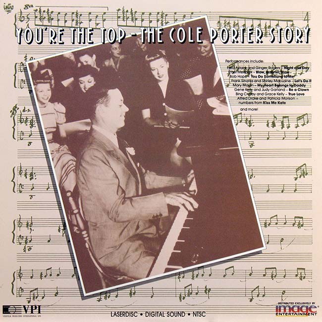 Pochette LASERDISC You're The Top: The Cole Porter Story (2004) - Édition physique d'occasion à vendre