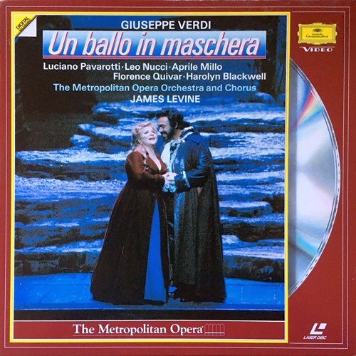 Pochette LASERDISC Verdi: Un Ballo in Maschera: Metropolitan Opera: Pavarotti/Levine (1991) - Édition physique d'occasion à vendre