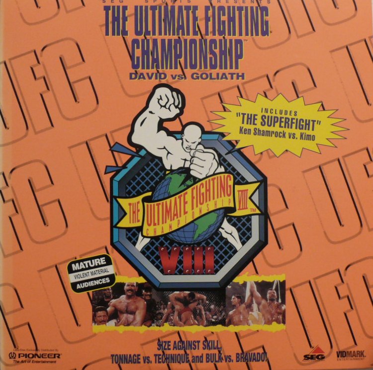 Pochette LASERDISC Ultimate Fighting Championship #8: David Vs. Goliath (1996) - Édition physique d'occasion à vendre