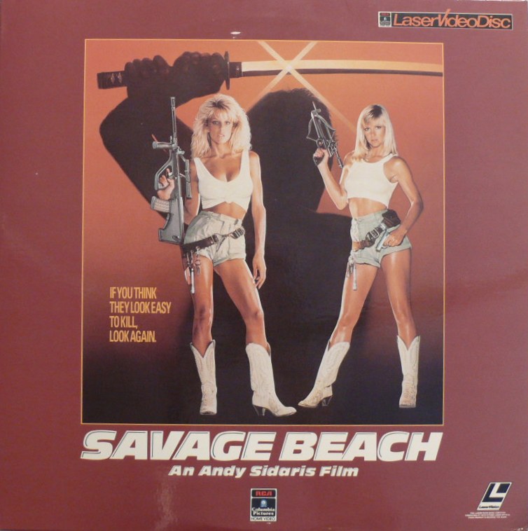 Pochette LASERDISC Savage Beach (1989) - Édition physique d'occasion à vendre
