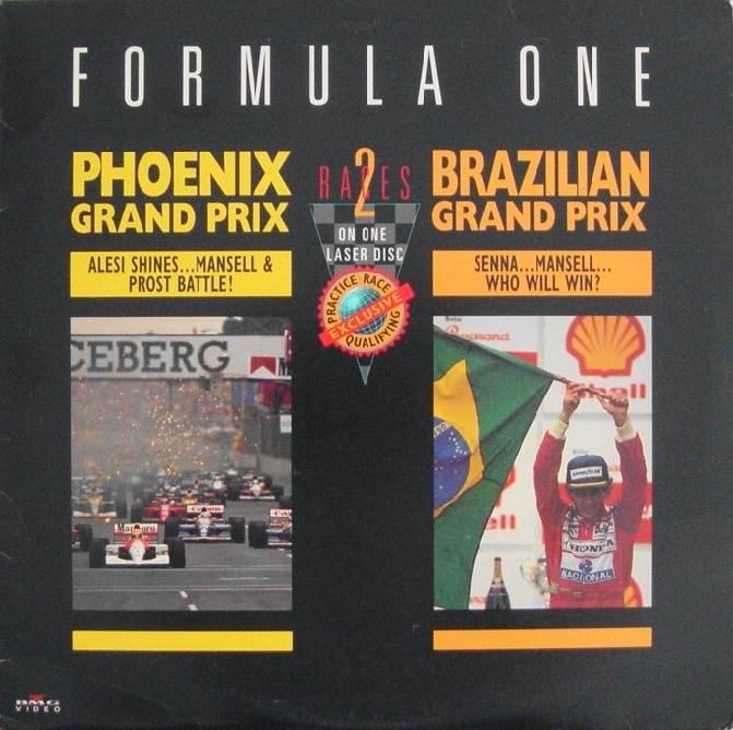 Pochette LASERDISC Formula One: Phoenix & Brazilian Grand Prix (1990) - Édition physique d'occasion à vendre