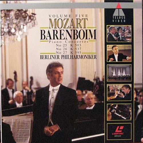 Pochette LASERDISC Mozart: Barenboim #5: Piano Concerto 25-26-27 (1988) - Édition physique d'occasion à vendre
