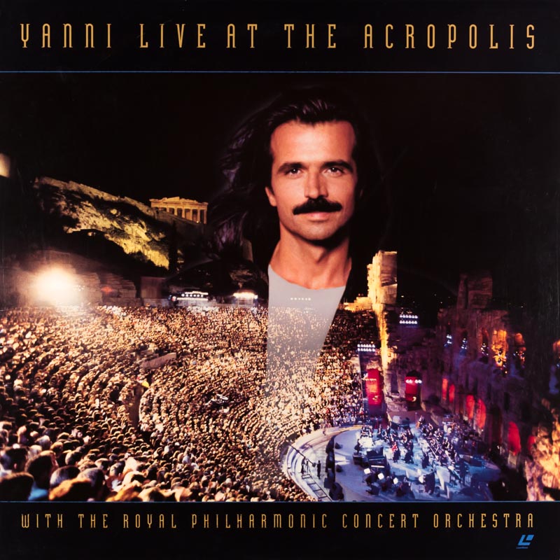 Pochette LASERDISC Yanni: Live at the Acropolis With the Royal Philarmonic Concert Orchestra (1993) - Édition physique d'occasion à vendre