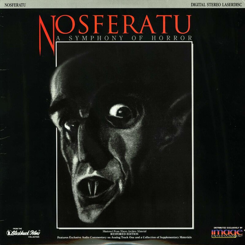 Pochette LASERDISC Nosferatu: A Symphony of Horror (1922) - Édition physique d'occasion à vendre
