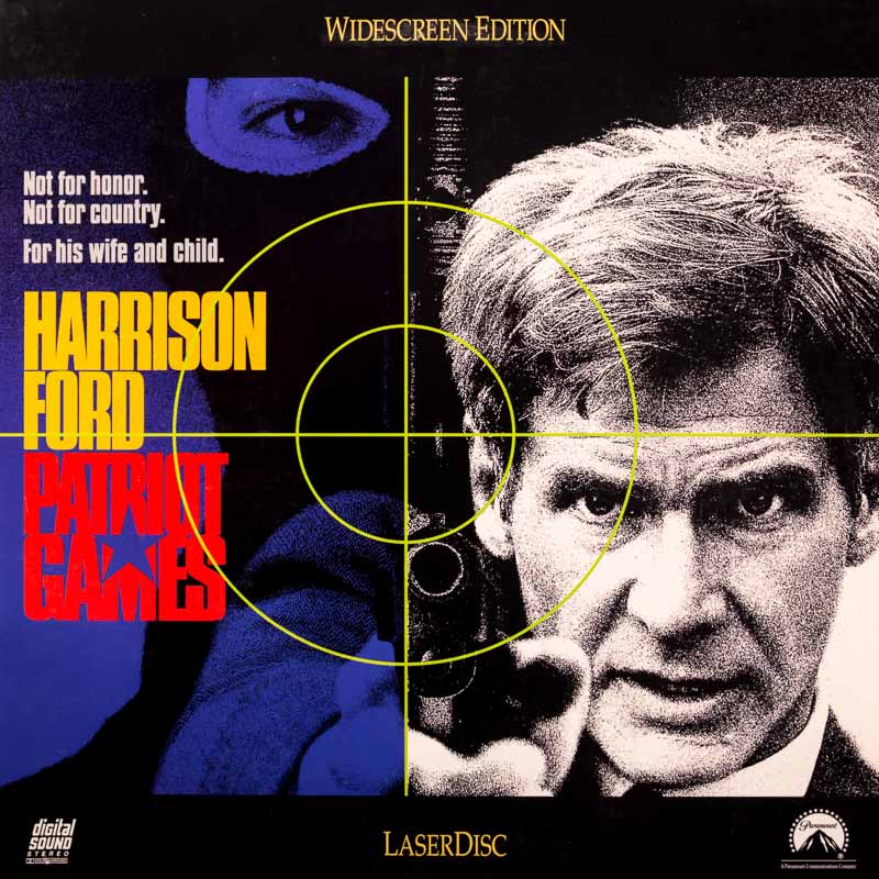 Pochette LASERDISC Patriot Games (1992) - Édition physique d'occasion à vendre