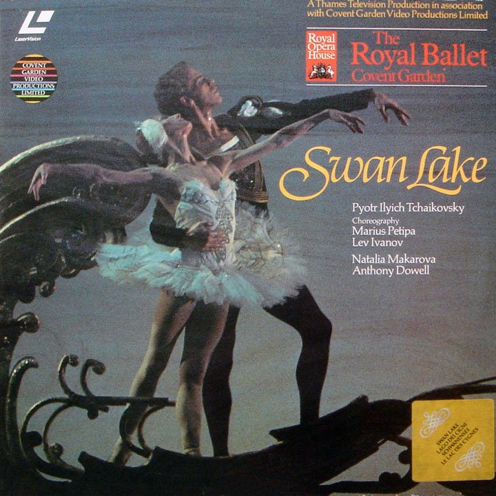 Pochette LASERDISC Tchaikovsky: Swan Lake: Royal Ballet: Makarova/Dowell (1980) - Édition physique d'occasion à vendre
