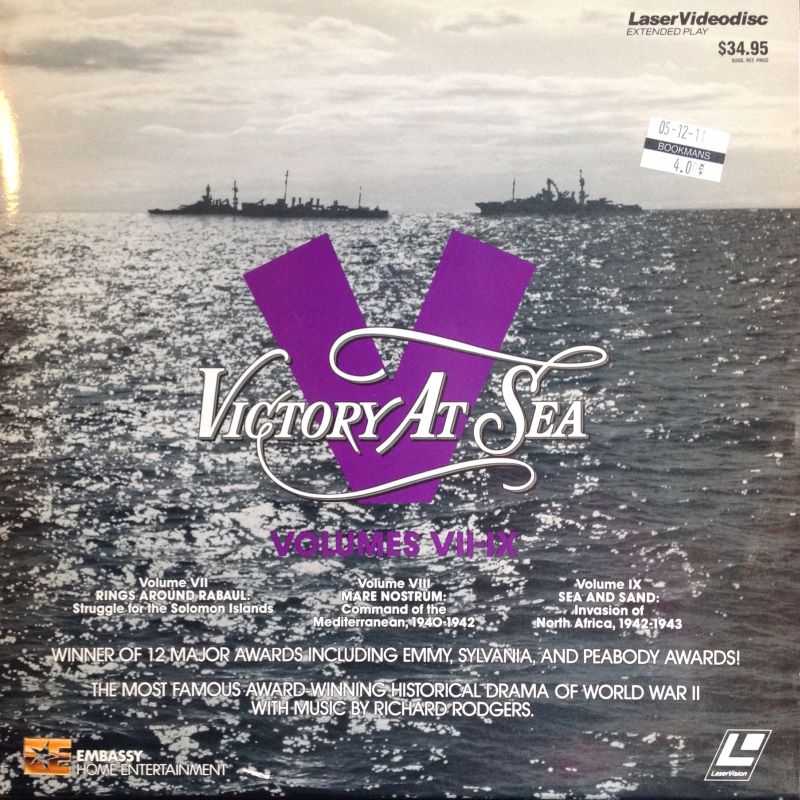 Pochette LASERDISC Victory at Sea #3 Ep. VII-IX (1952) - Édition physique d'occasion à vendre