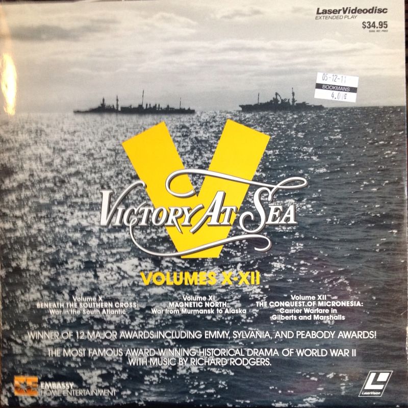 Pochette LASERDISC Victory at Sea #4 Ep. X-XII (1952) - Édition physique d'occasion à vendre