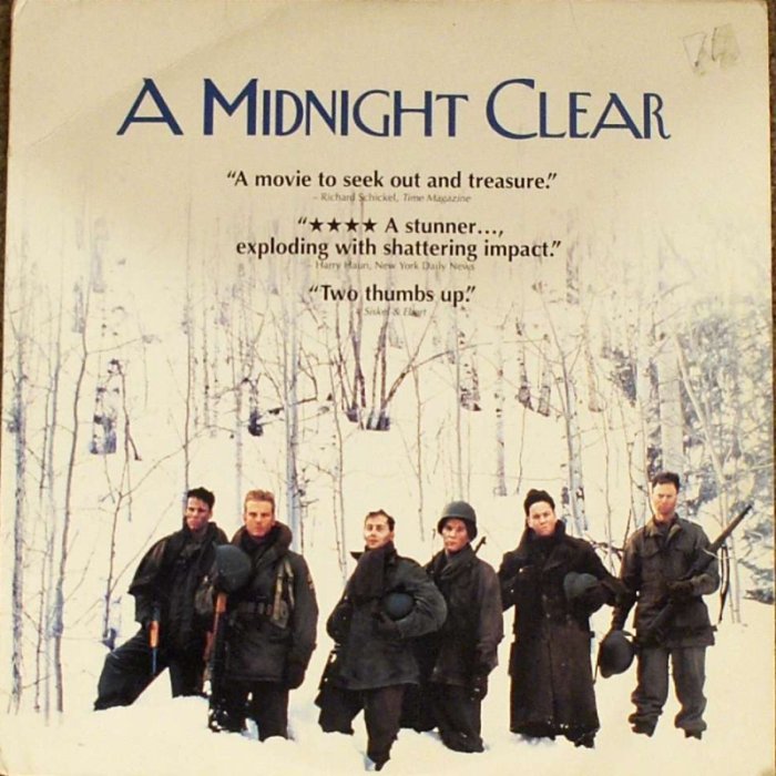 Pochette LASERDISC Midnight Clear, A (1992) - Édition physique d'occasion à vendre