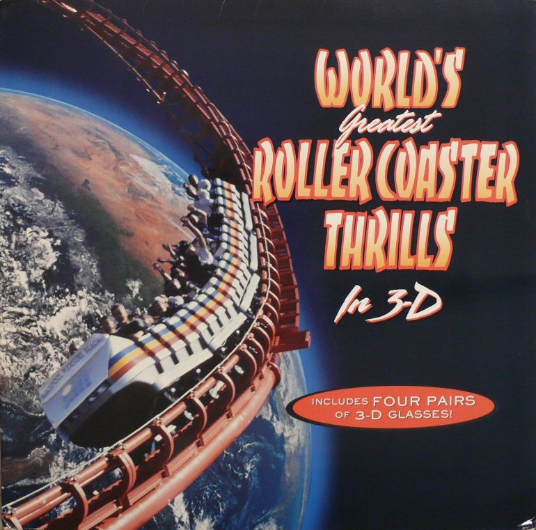 Pochette LASERDISC World's Greatest Roller Coaster Thrills in 3-D (1996) - Édition physique d'occasion à vendre