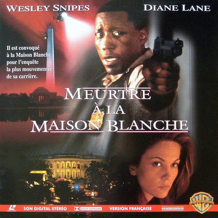 Pochette LASERDISC Meurtre à la Maison Blanche (1997) - Édition physique d'occasion à vendre