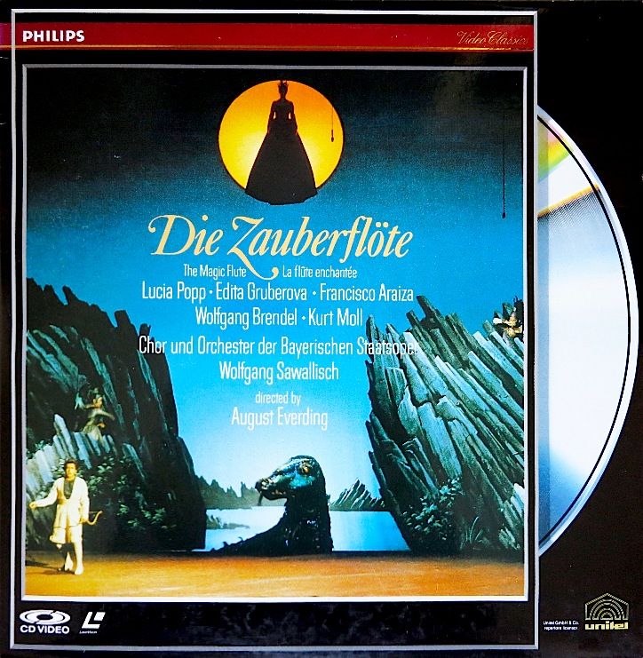 Pochette LASERDISC Mozart: Die Zauberflöte: Sawallisch (1983) - Édition physique d'occasion à vendre