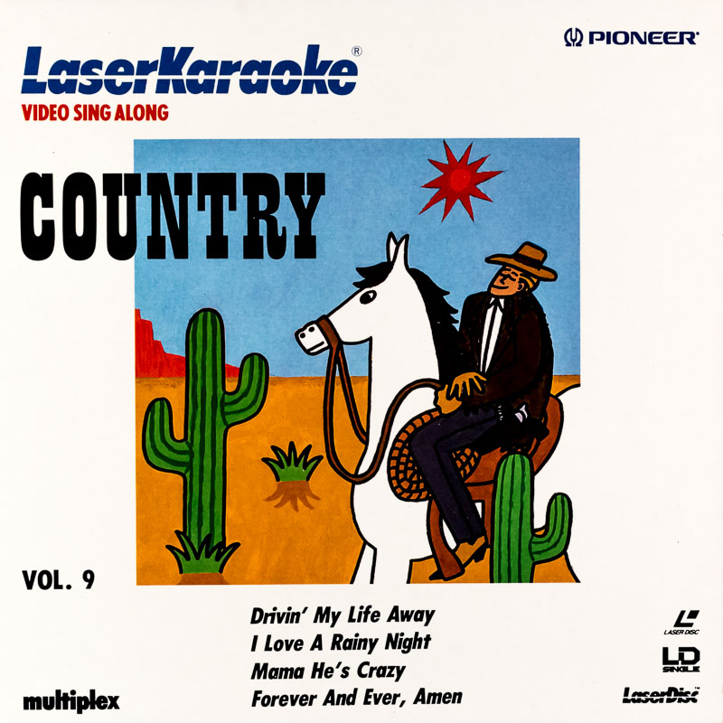 Pochette LASERDISC LaserKaraoke: Country vol.09 (1990) - Édition physique d'occasion à vendre