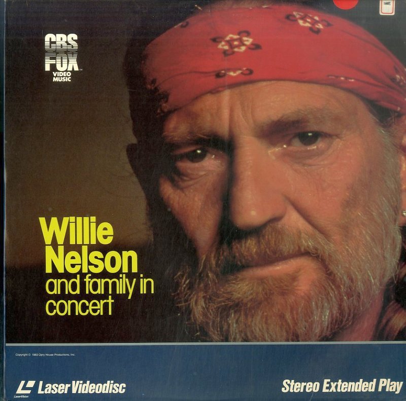 Pochette LASERDISC Willie Nelson: And Family in Concert (1984) - Édition physique d'occasion à vendre