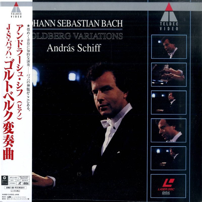 Pochette LASERDISC Bach: Goldberg Variations: Andras Schiff (1990) - Édition physique d'occasion à vendre