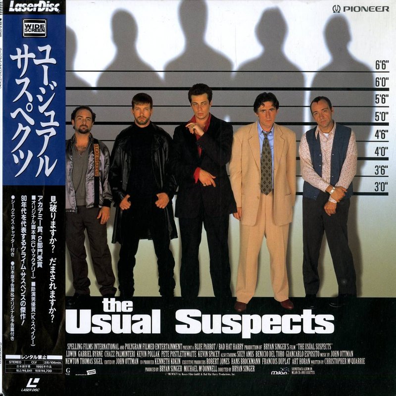 Pochette LASERDISC Usual Suspects, The (1995) - Édition physique d'occasion à vendre