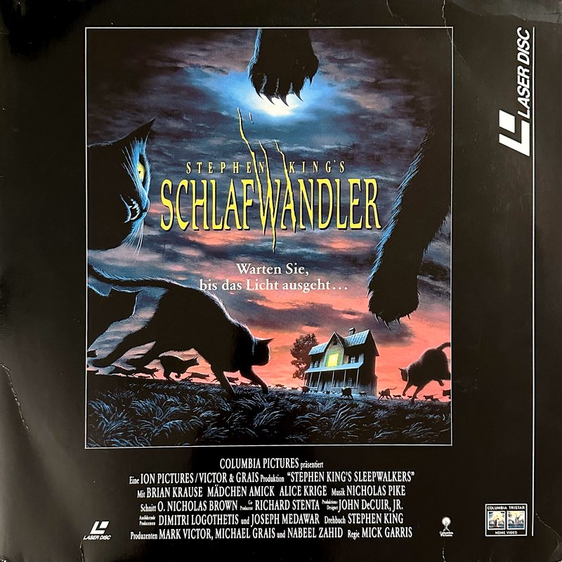 Pochette LASERDISC Sleepwalkers (1992) - Édition physique d'occasion à vendre
