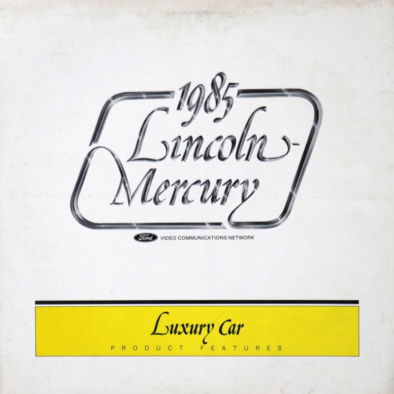 Pochette LASERDISC Ford Video Communications Network: 1985 Lincoln-Mercury: Luxury Car ProductFeatures (1985) - Édition physique d'occasion à vendre