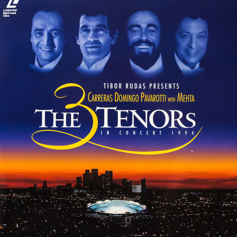 Pochette LASERDISC The 3 Tenors: In Concert 1994: Carreras, Domingo, Pavarotti with Mehta (1994) - Édition physique d'occasion à vendre