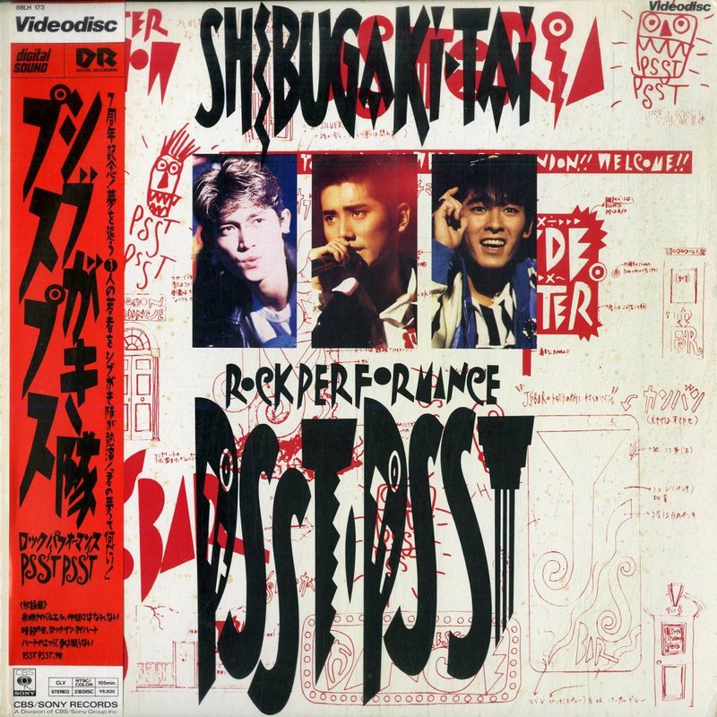Pochette LASERDISC Shibugaki-Tai: Rock Performance (1988) - Édition physique d'occasion à vendre