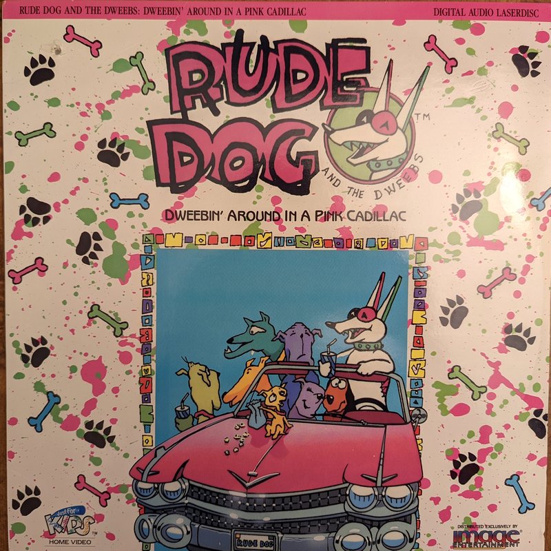 Pochette LASERDISC Rude Dog: Dweebin' Around in a Pink Cadillac (1991) - Édition physique d'occasion à vendre