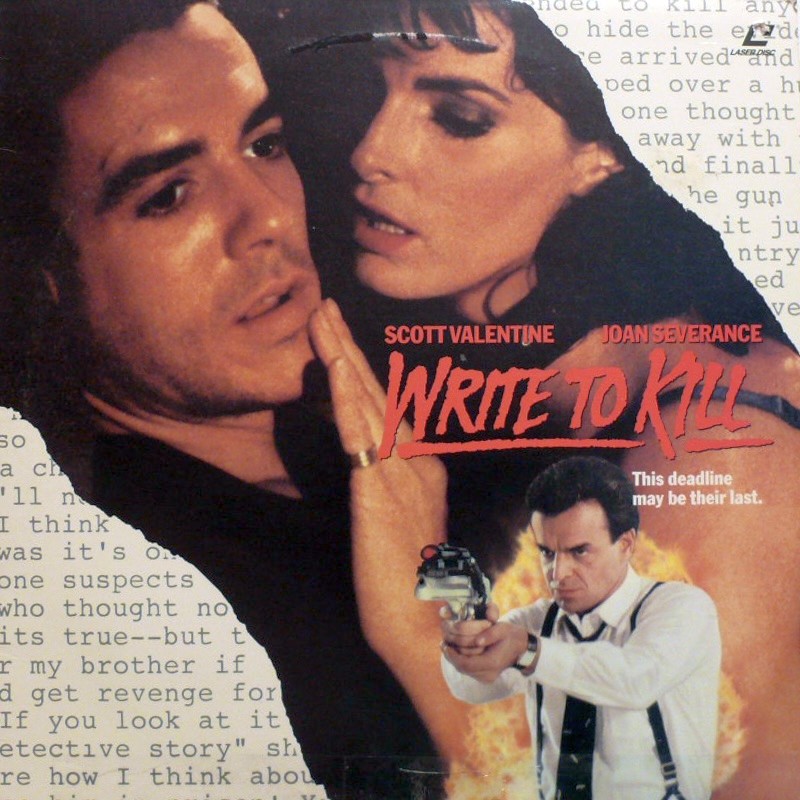 Pochette LASERDISC Write To Kill (1991) - Édition physique d'occasion à vendre